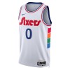 Maillot Basket Homme Philadelphia 76ers Tyrese Maxey 2024-25 Nike City Edition Blanc Swingman